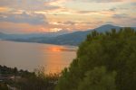 Magic sunset in Palio Kavala, Greece
