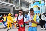 Floats and carnival participants in Xanthi, Greece