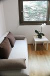 Rock view bedroom with king-size double bed and sofa bed