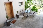 Dining area in the courtyard