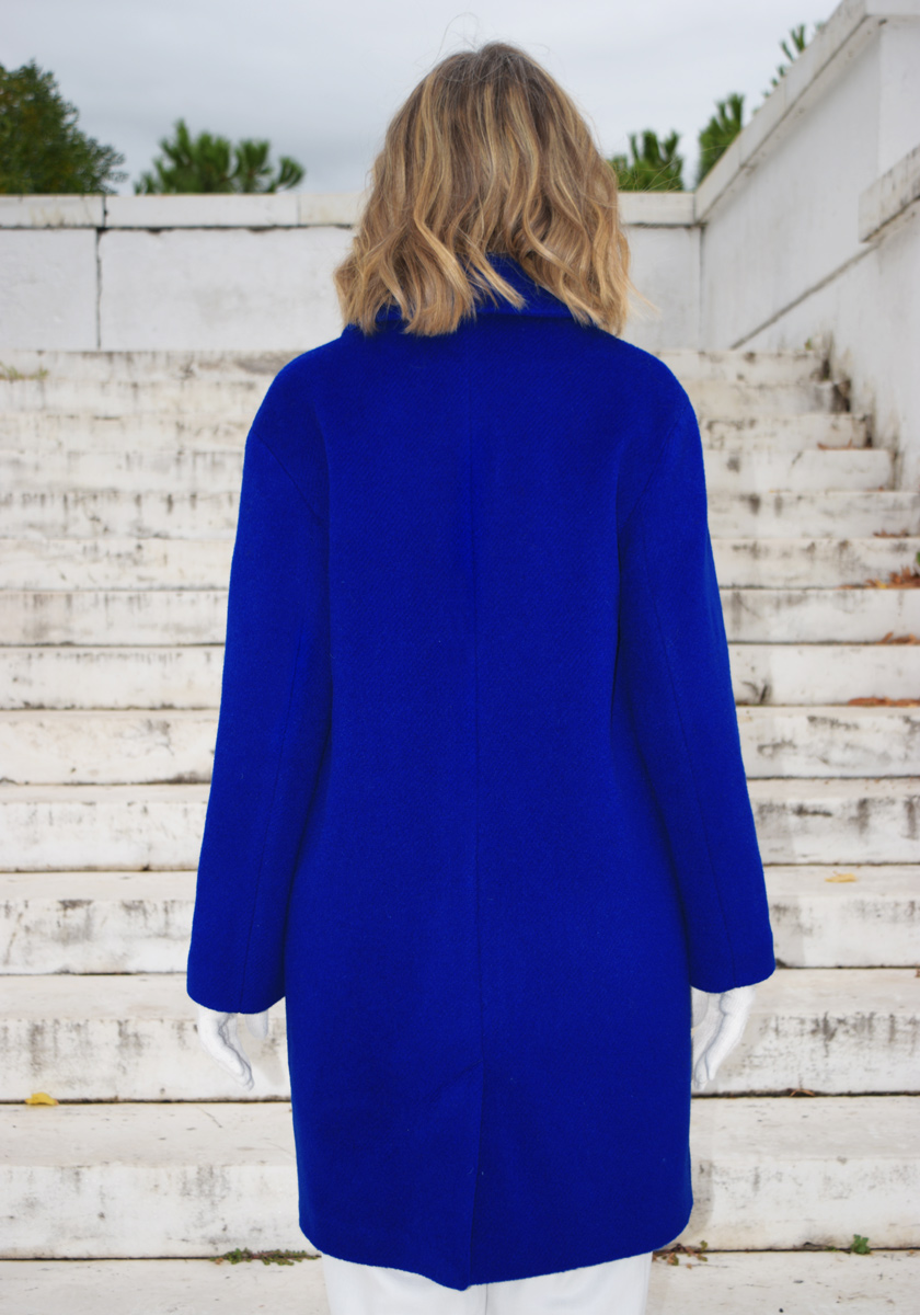 ROYAL BLUE DOUBLE BREASTED COAT